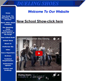 Tablet Screenshot of duelingshoes.com